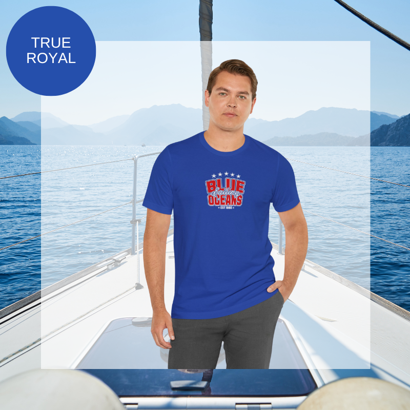 Men's Tee - Blue Oceans Sailing - Sunny Sailing Days