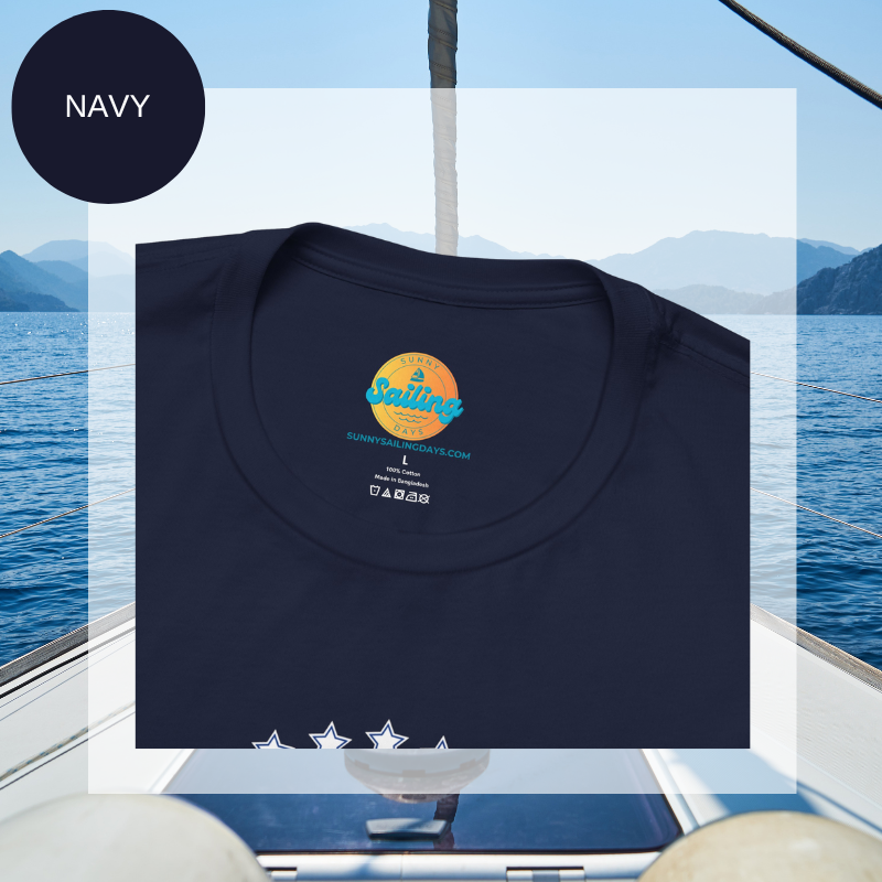 Men's Tee - Blue Oceans Sailing - Sunny Sailing Days