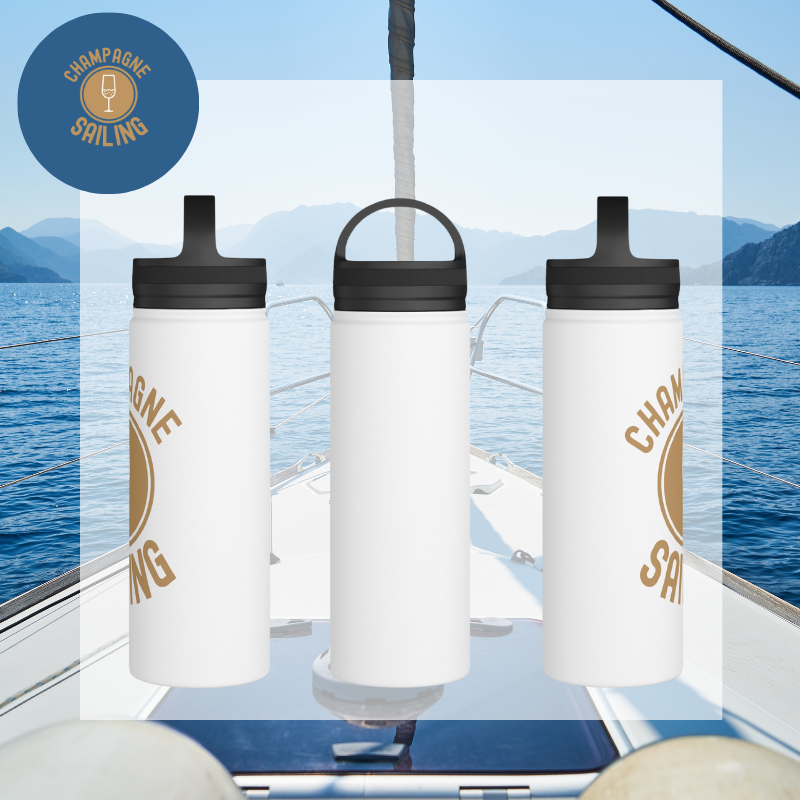 Champagne Stainless Bottle | Sailing Water Bottle | Sunny Sailing Days