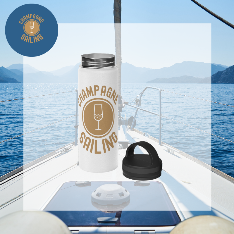 Stainless Steel Water Bottle - Champagne Sailing