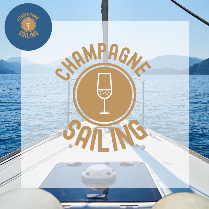 Champagne Stainless Bottle | Sailing Water Bottle | Sunny Sailing Days