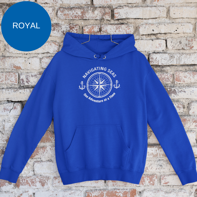 Men's Hoodie - Navigating Seas One Adventure at a Time