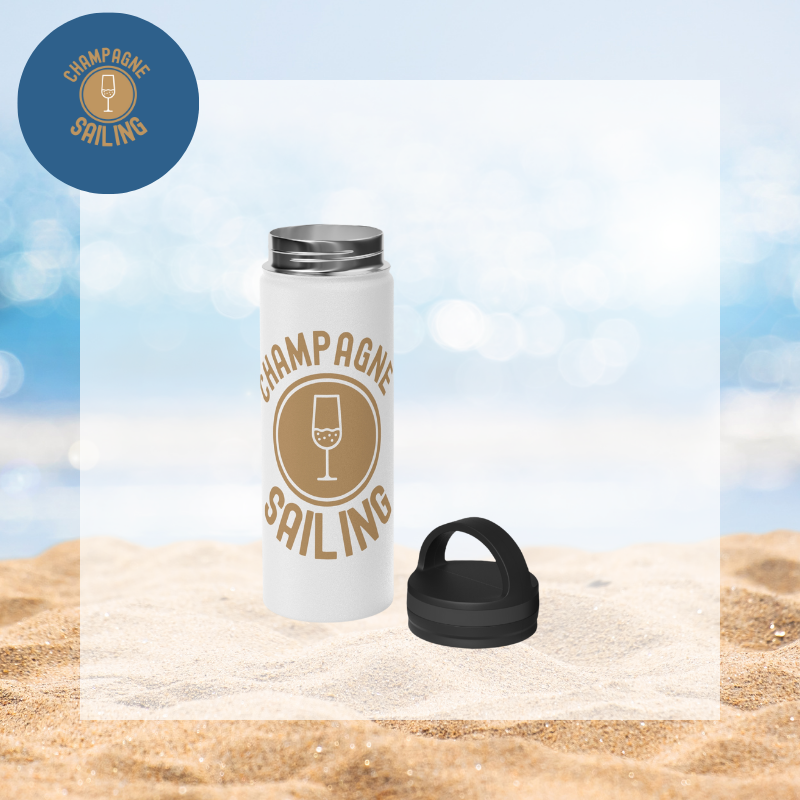 Champagne Stainless Bottle | Sailing Water Bottle | Sunny Sailing Days