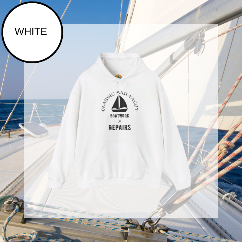 Men's Hoodie - Classic Sail Yacht Boatwork and Repairs