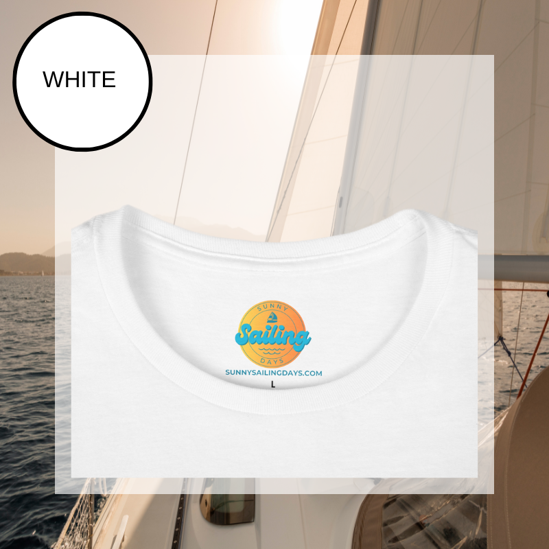 Women's Fitted T-Shirt | Women's Sunset Tee | Sunny Sailing Days