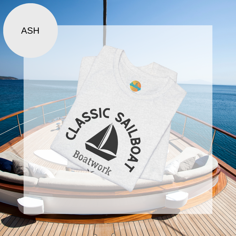 Classic Sailboat T-Shirt | Men's Boatwork Tee | Sunny Sailing Days