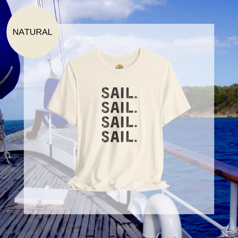 Sail Graphic T-Shirt | Men's Sailwear Tee | Sunny Sailing Days