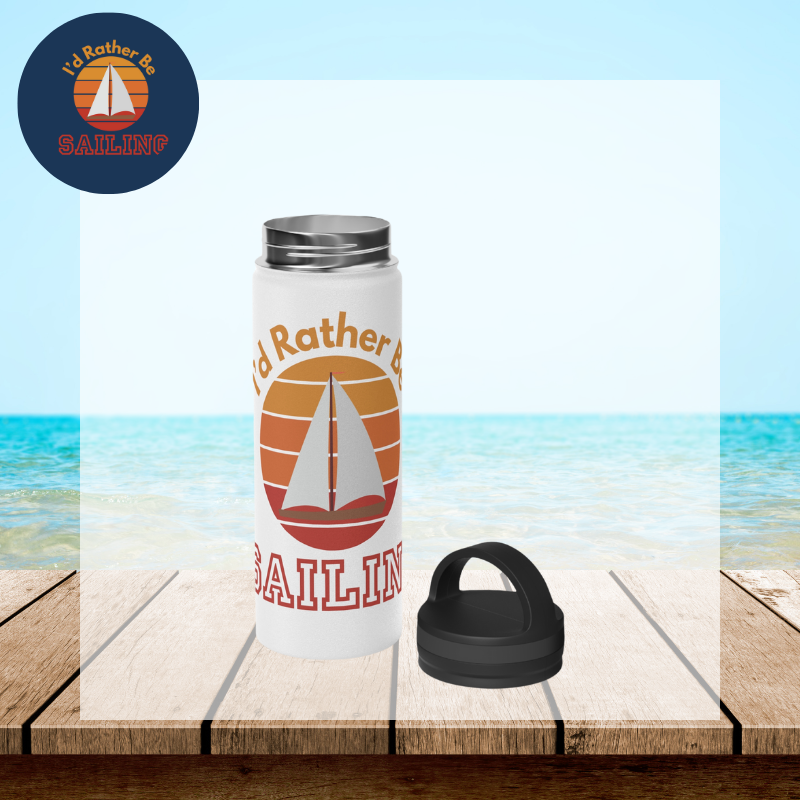 Nautical Water Bottle | Durable Stainless Bottle | Sunny Sailing Days