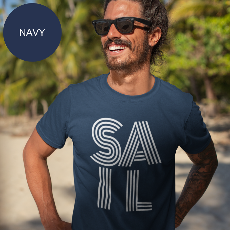 Men's Sail T-Shirt | Sail Men's Tee | Sunny Sailing Days