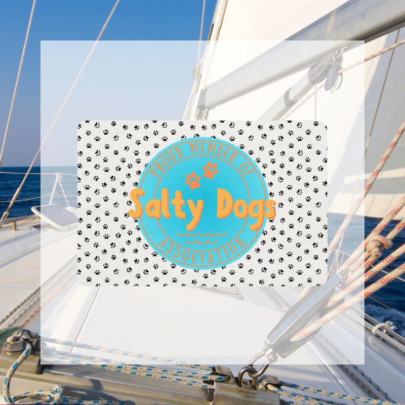 Pet Food Mat - Salty Dogs Association - Sunny Sailing Days