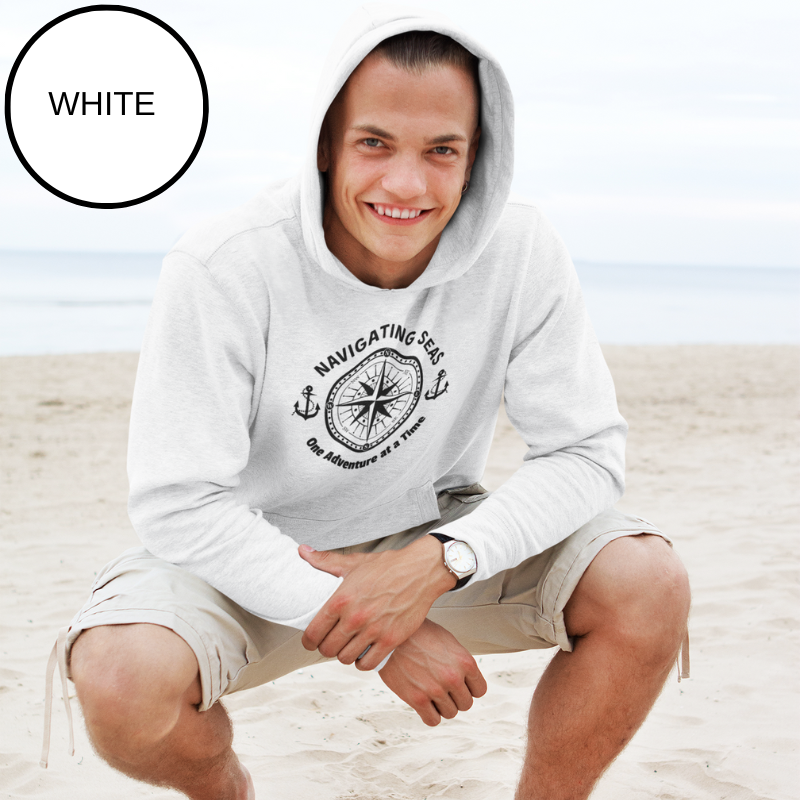 Men's Hoodie - Navigating Seas One Adventure at a Time