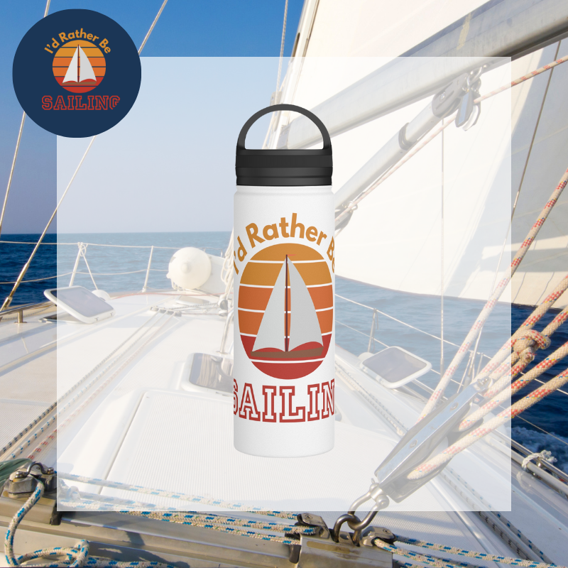 Nautical Water Bottle | Durable Stainless Bottle | Sunny Sailing Days