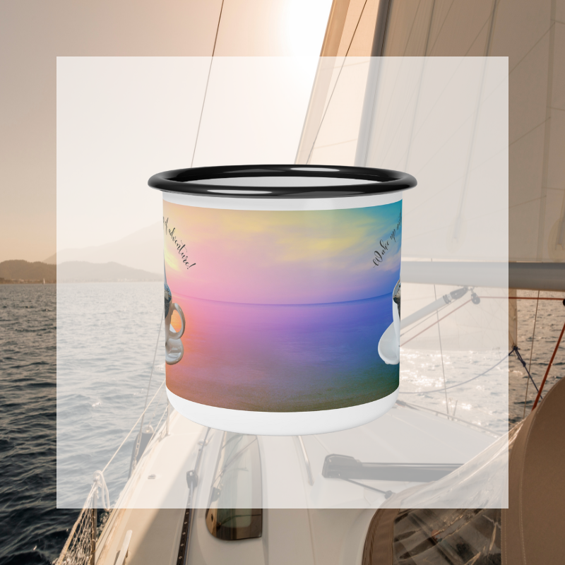 Enamel Mug - Cup of Adventure - Sunny Sailing Days