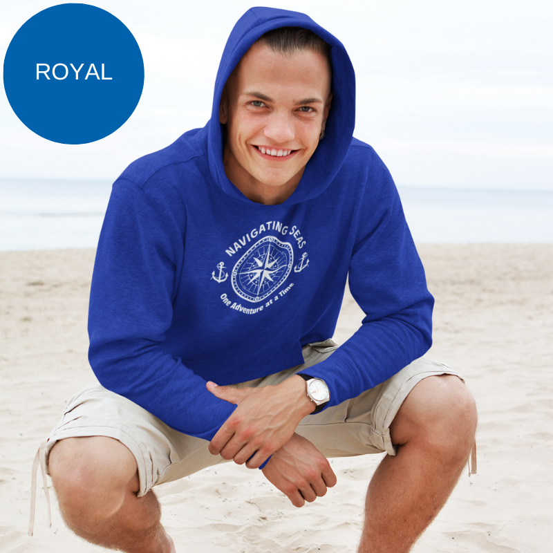 Men's Hoodie - Navigating Seas One Adventure at a Time