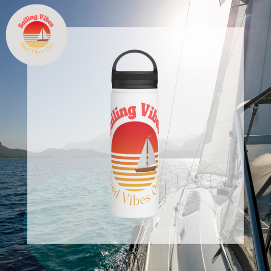 Good Vibes Bottle | Sailing Water Bottle | Sunny Sailing Days