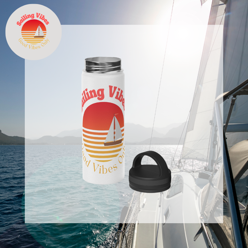 Good Vibes Bottle | Sailing Water Bottle | Sunny Sailing Days