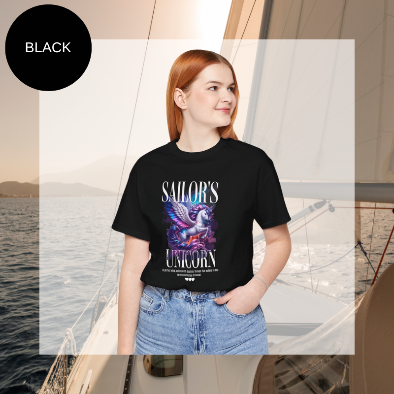 Women's Tee Sailor's Unicorn - Sunny Sailing Days