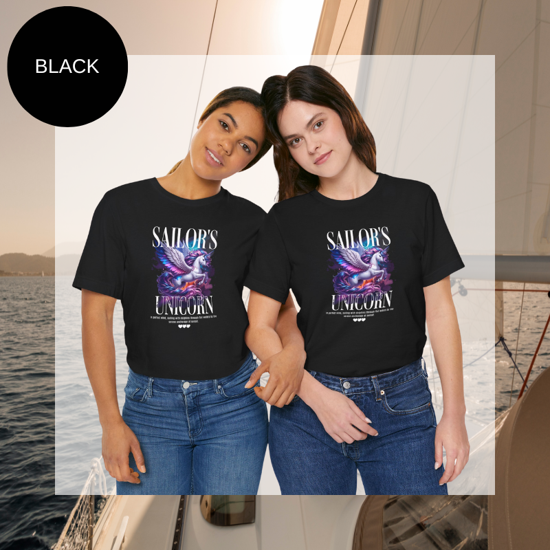 Women's Tee Sailor's Unicorn - Sunny Sailing Days