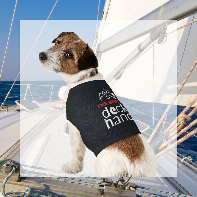 Salty Paws Tee - Best Little Deckhand - Sunny Sailing Days