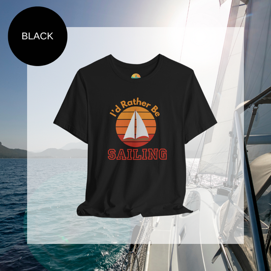 Men's Sailing T-Shirt | Nautical Graphic Tee | Sunny Sailing Days