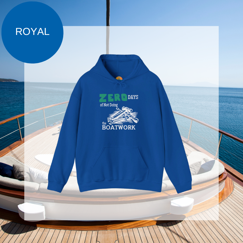 Men's Hoodie - Zero days of Not Doing the Boatwork