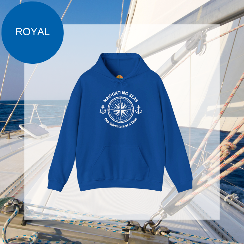 Men's Hoodie - Navigating Seas One Adventure at a Time