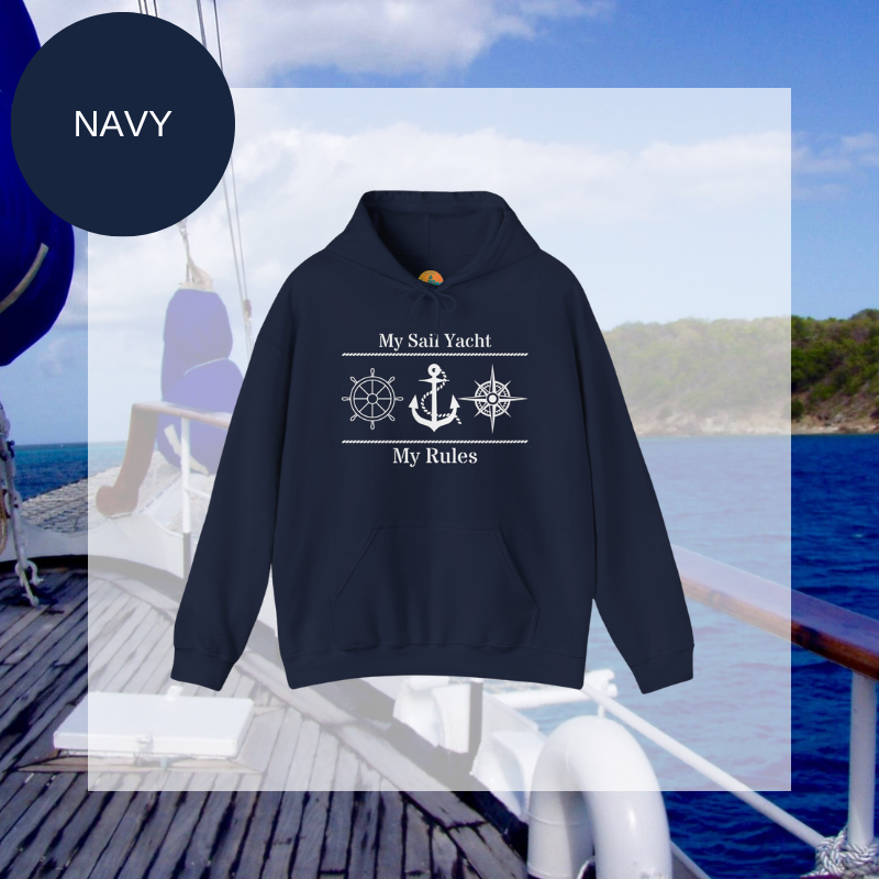 Men's Hoodie - My Sail Yacht My Rules