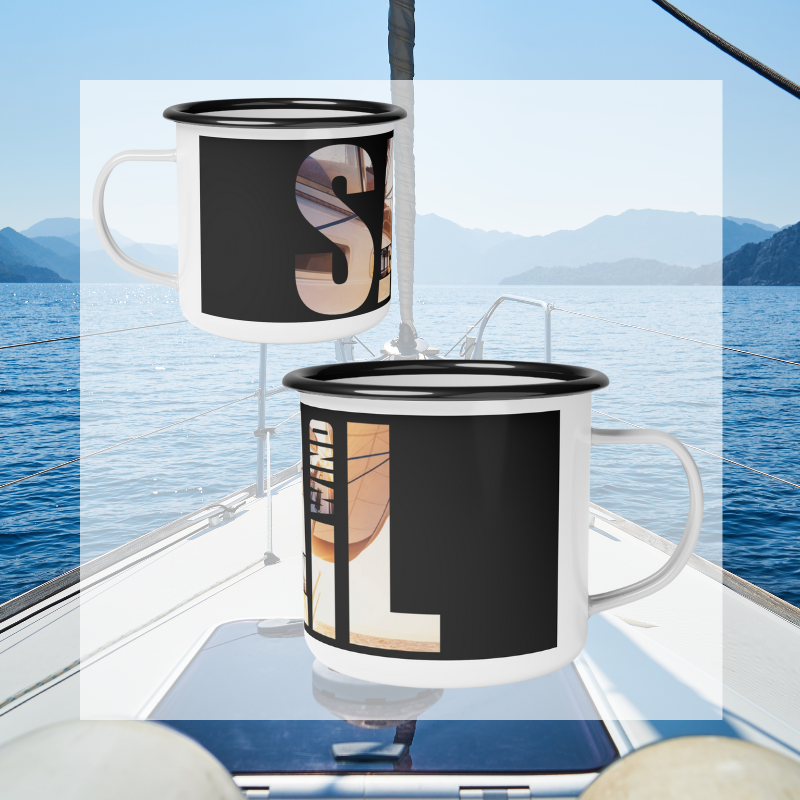 Enamel Mug - Sailing The Elements - Sunny Sailing Days