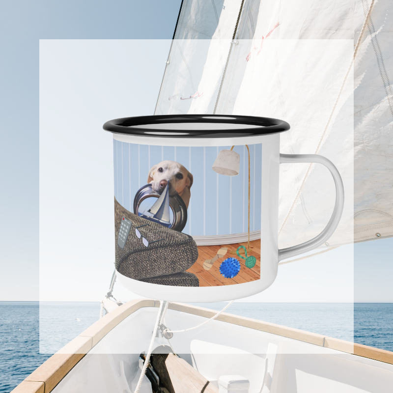 Enamel Mug- Salty Dogs - Sunny Sailing Days