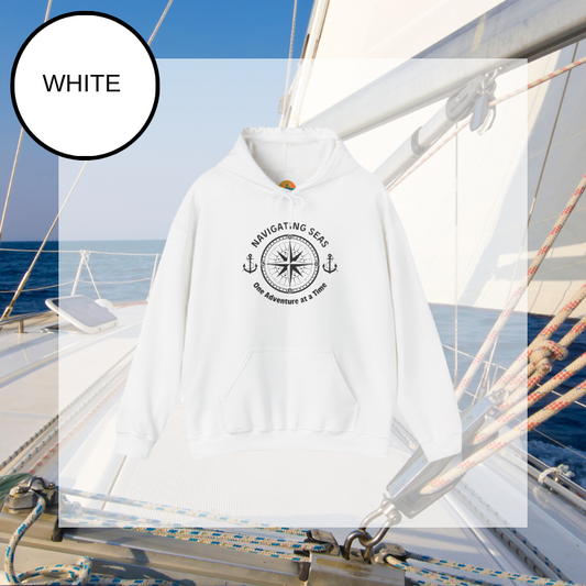 Men's Hoodie - Navigating Seas One Adventure at a Time