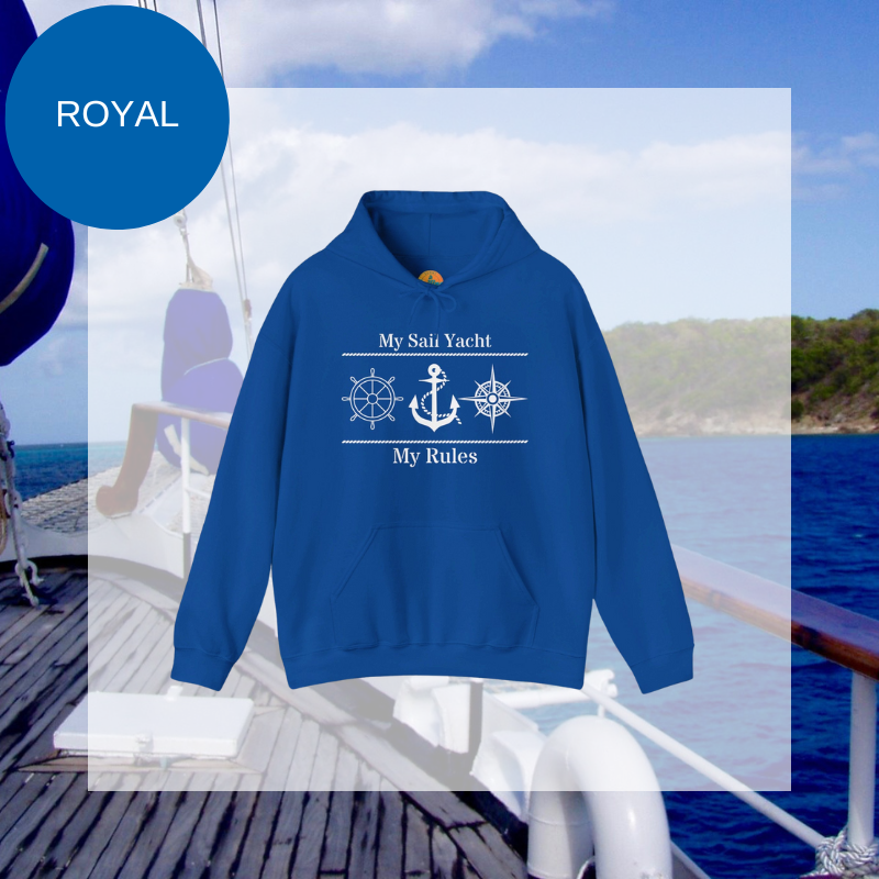 Men's Hoodie - My Sail Yacht My Rules