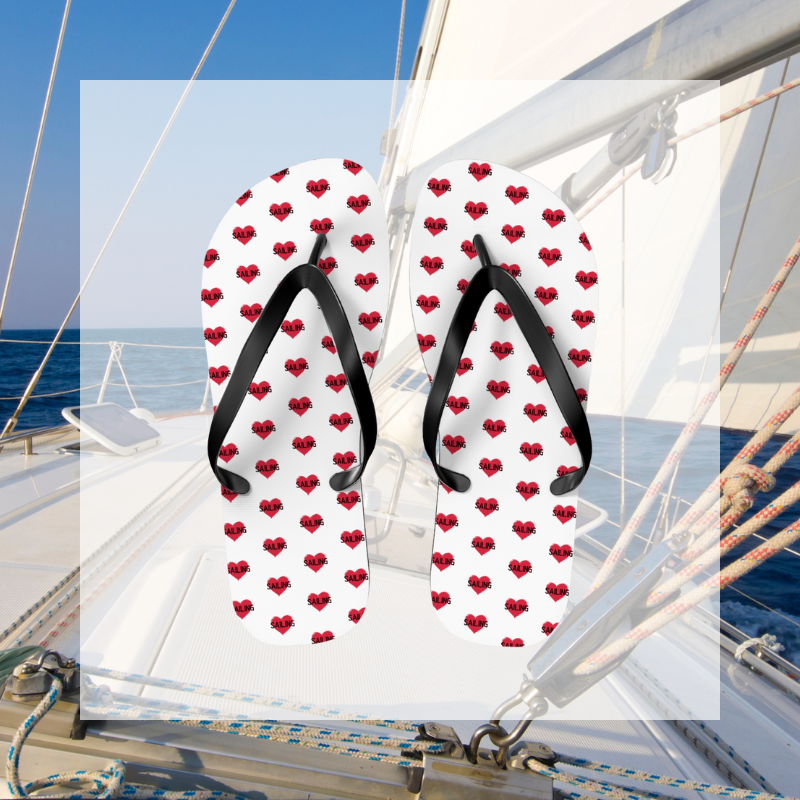 Flip Flops - Sailing Heart - Sunny Sailing Days