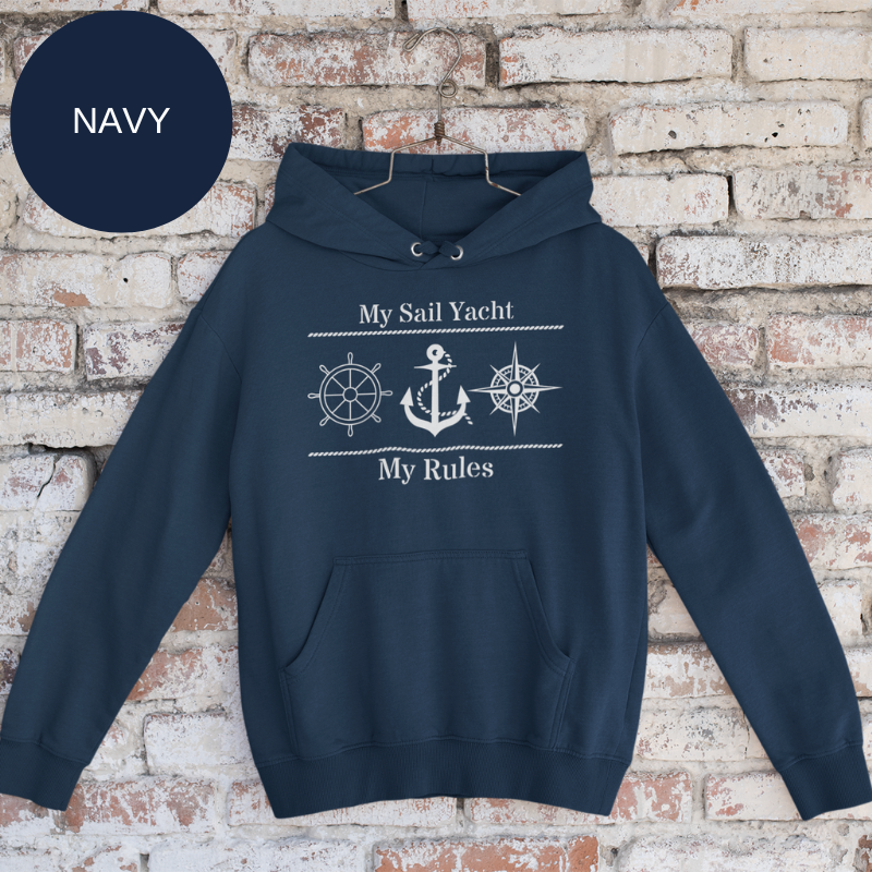 Men's Hoodie - My Sail Yacht My Rules