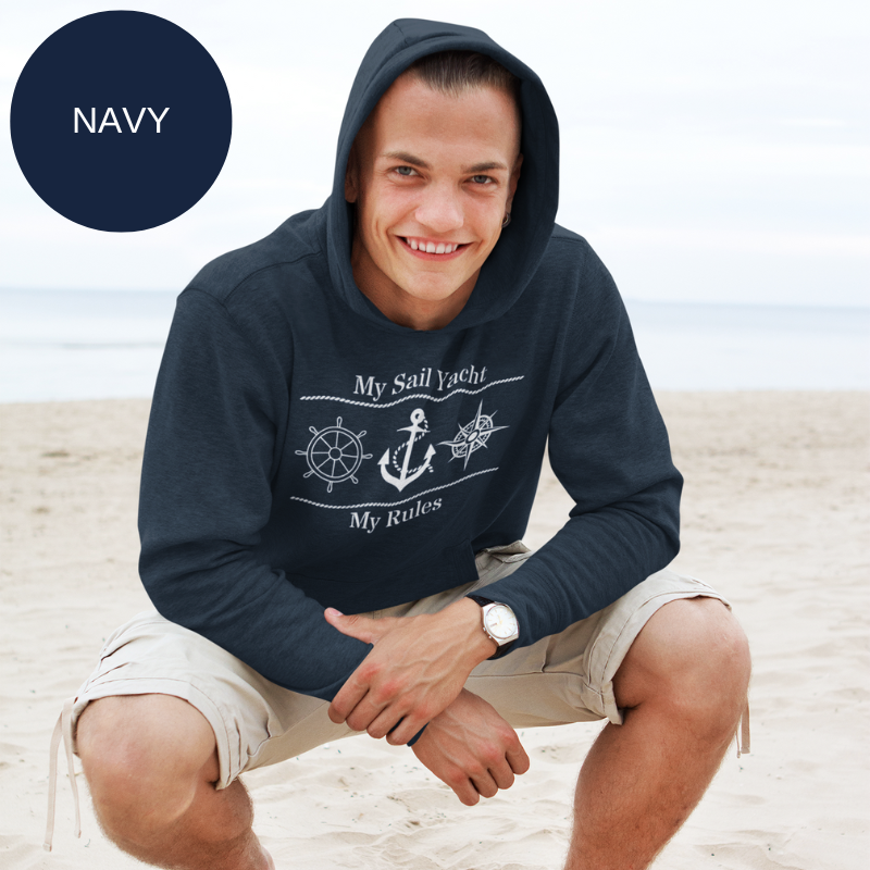 Men's Hoodie - My Sail Yacht My Rules