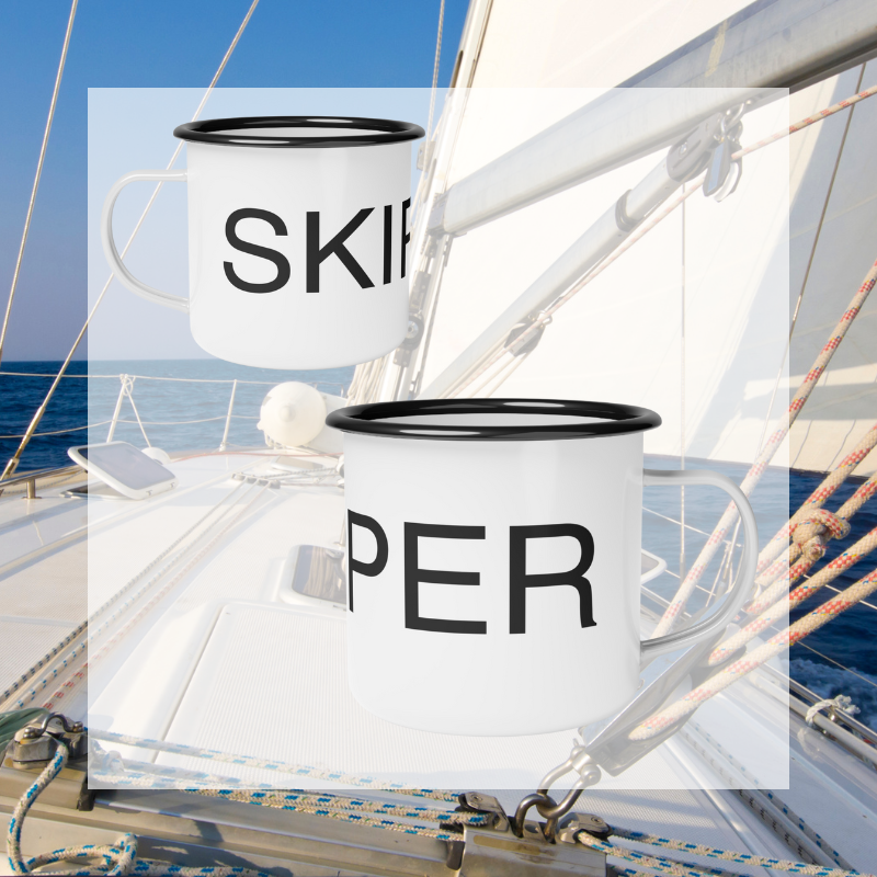 Enamel Mug - Skipper - Sunny Sailing Days