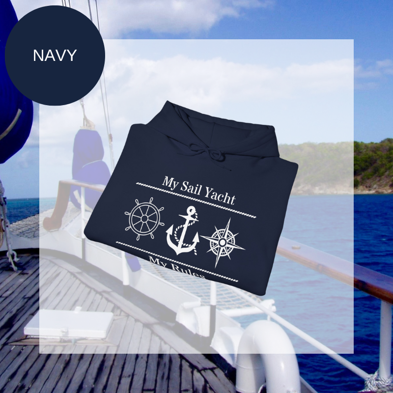 Men's Hoodie - My Sail Yacht My Rules