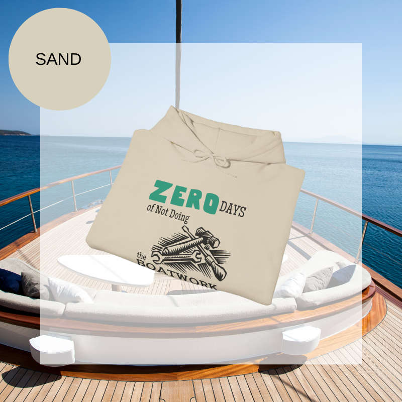 Men's Hoodie - Zero days of Not Doing the Boatwork