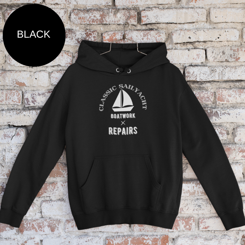 Men's Hoodie - Classic Sail Yacht Boatwork and Repairs