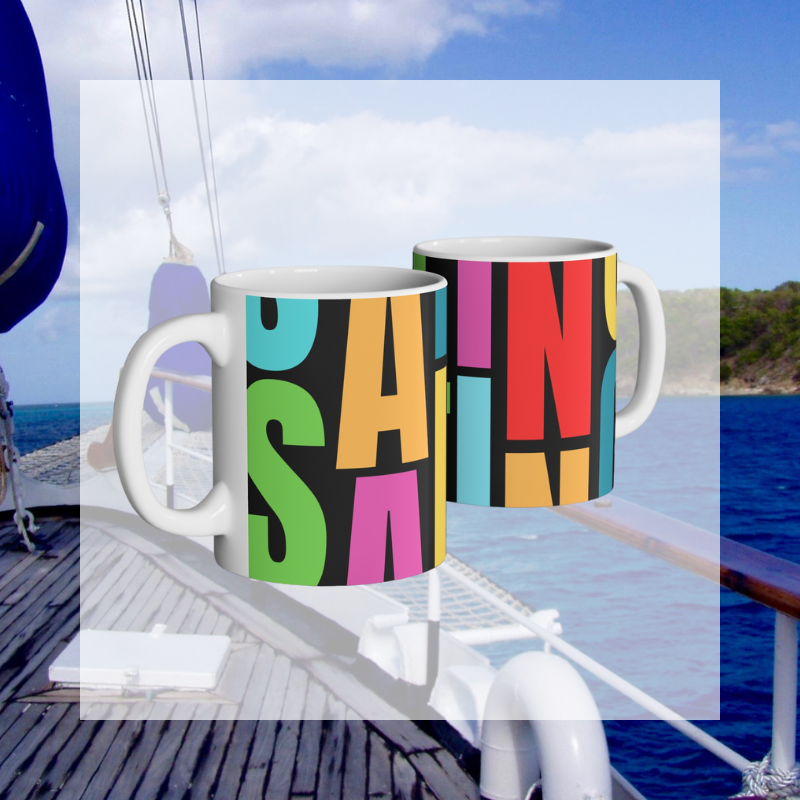 Coffee Mug - Colorful Sailing - Sunny Sailing Days