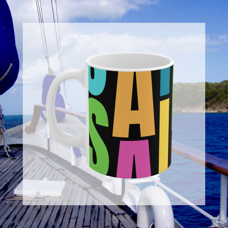 Coffee Mug - Colorful Sailing - Sunny Sailing Days