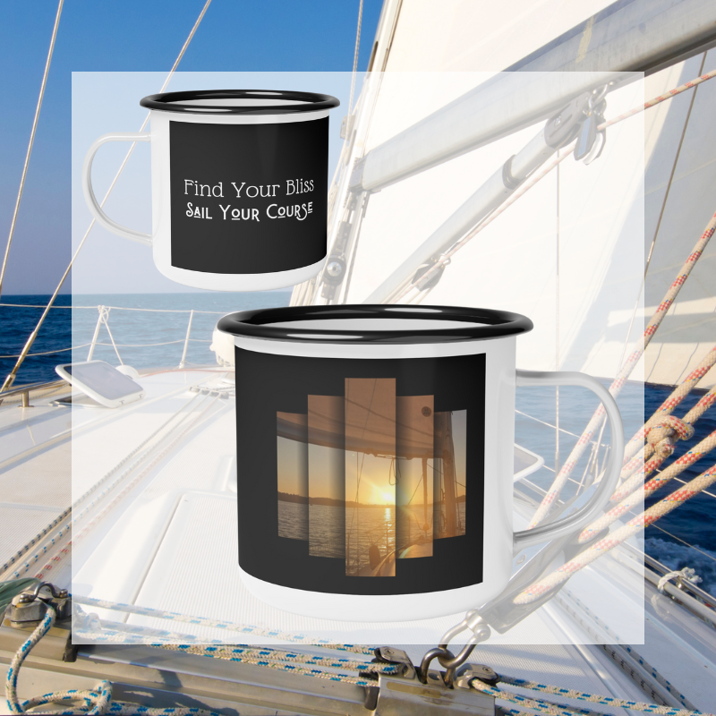 Enamel Mug - Find Your Bliss - Sunny Sailing Days