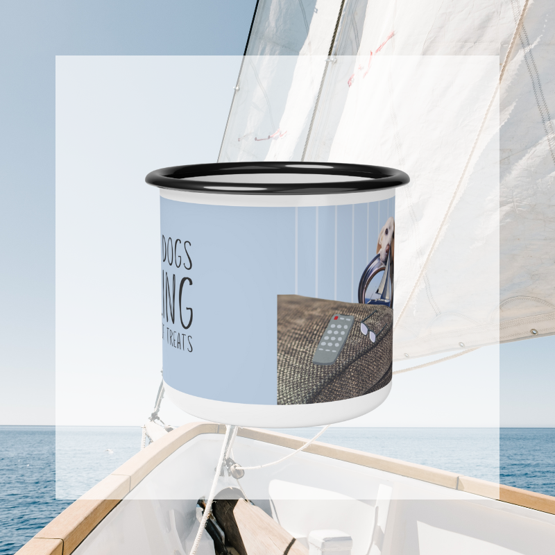 Enamel Mug- Salty Dogs - Sunny Sailing Days