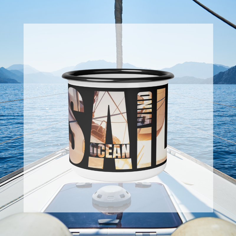 Enamel Mug - Sailing The Elements - Sunny Sailing Days