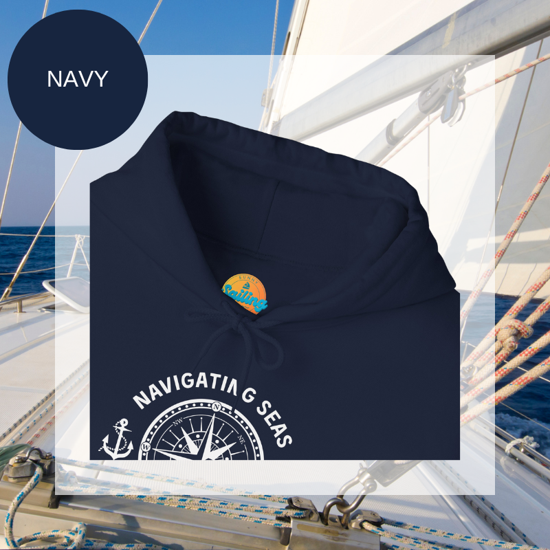 Men's Hoodie - Navigating Seas One Adventure at a Time