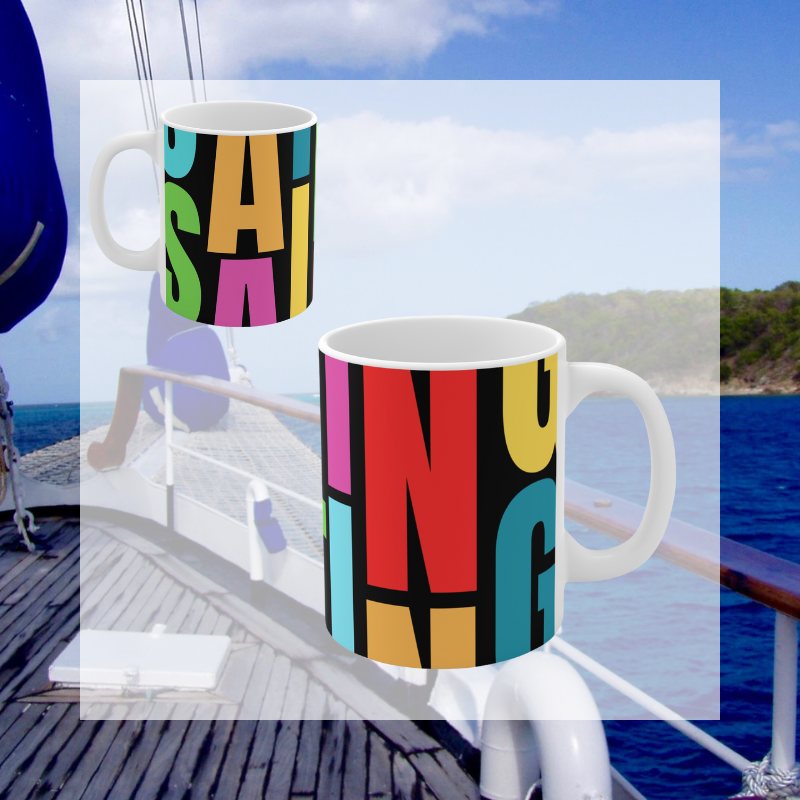 Coffee Mug - Colorful Sailing - Sunny Sailing Days