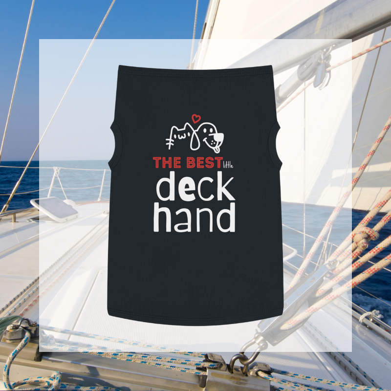 Salty Paws Tee - Best Little Deckhand - Sunny Sailing Days