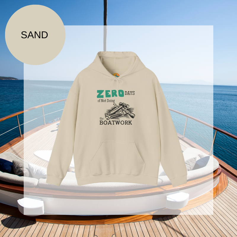 Men's Hoodie - Zero days of Not Doing the Boatwork