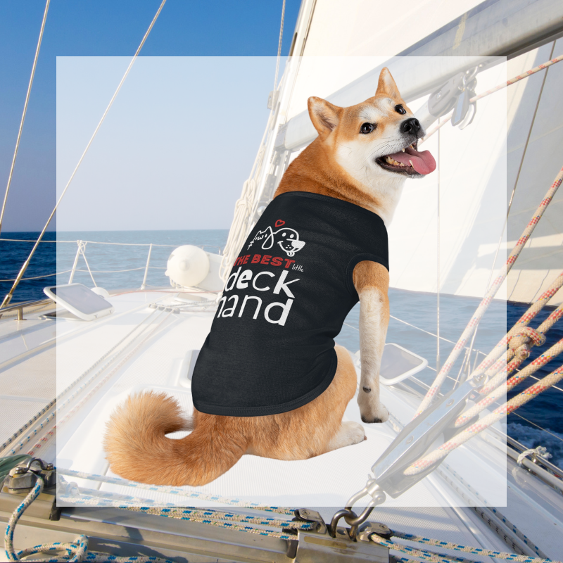 Salty Paws Tee - Best Little Deckhand - Sunny Sailing Days