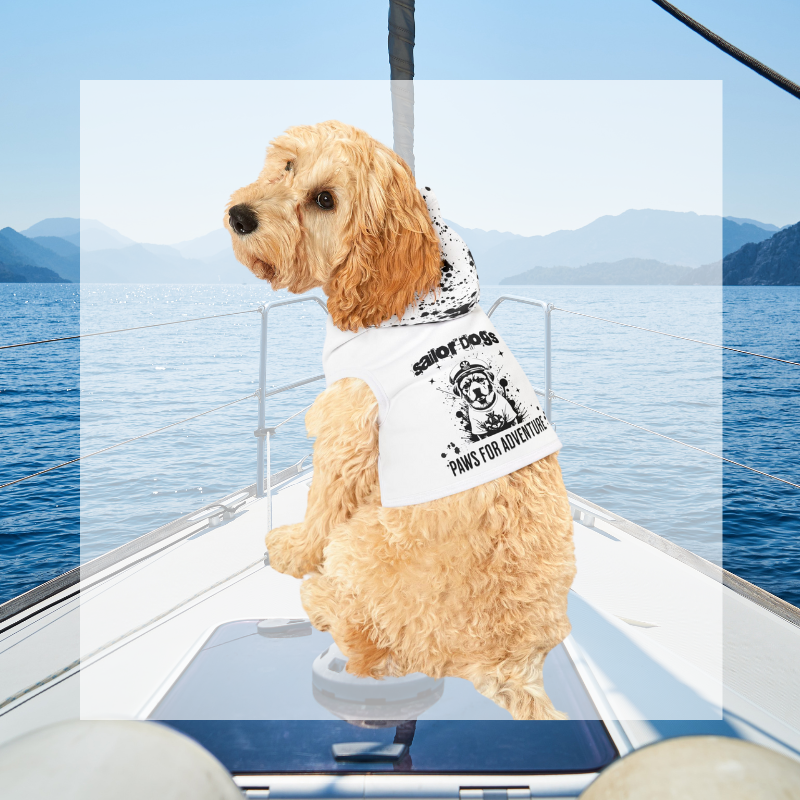 Salty Paws Hoodie - Paws for Adventure - Sunny Sailing Days