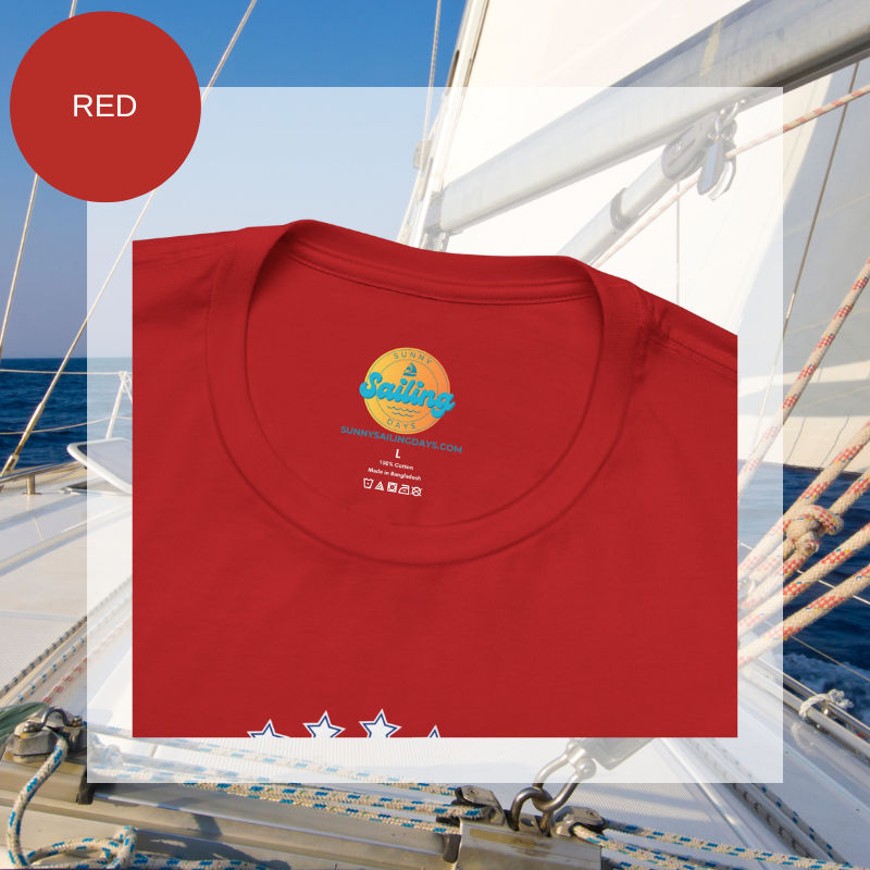 Women's Tee - Blue Oceans Sailing - Sunny Sailing Days